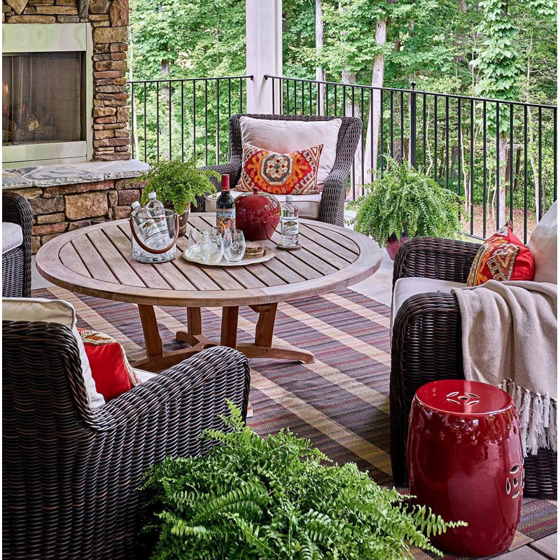 Swedish Rag Handwoven Indoor/Outdoor Rug, Rectangle 7'6" x 9'6"