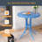 Round Patio Side Table, All-Weather Outdoor Coffee Table End Table with Powder Coated Frame, Small Outdoor Table for Deck Backyard Garden Pool Lawn Porch-552507186-552507188