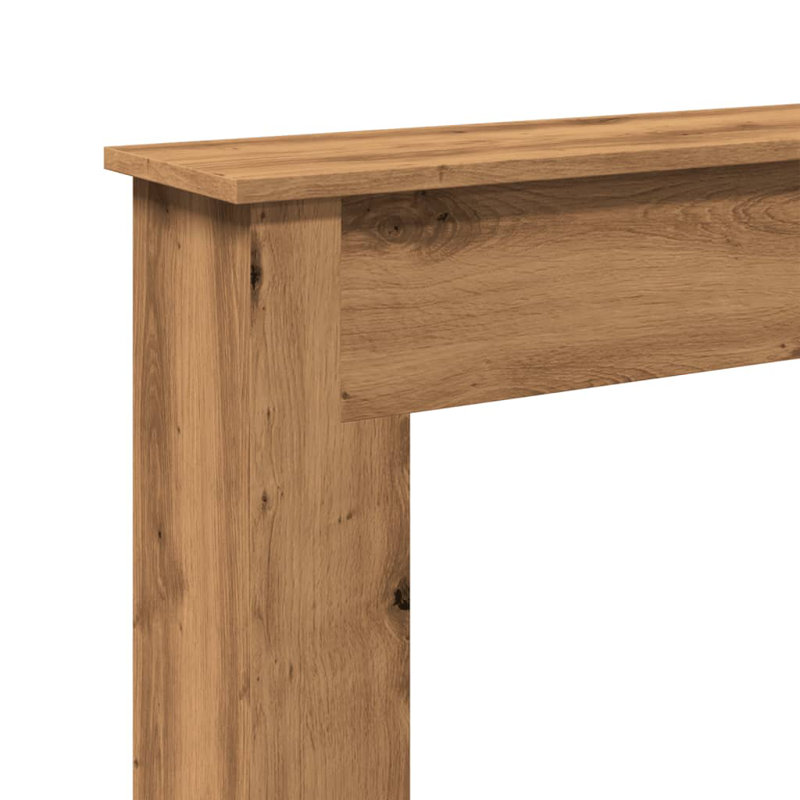  Fireplace Surround 29.5X7.9X34.4" Engineered Wood, Artisan Oak