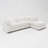 Abramson White L-Shaped Modular Reversible Cloud Sofa-1317561445