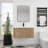 36" Wall Mounted Single Bathroom Vanity with Resin Vanity Top-86914860