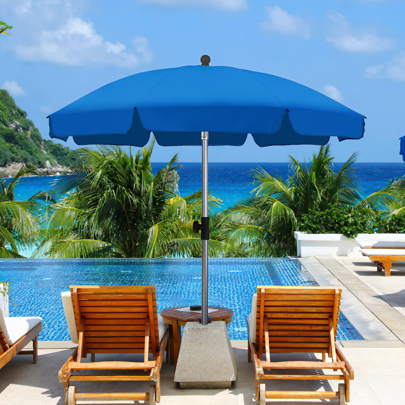 180cm Balcony Parasol, Blue