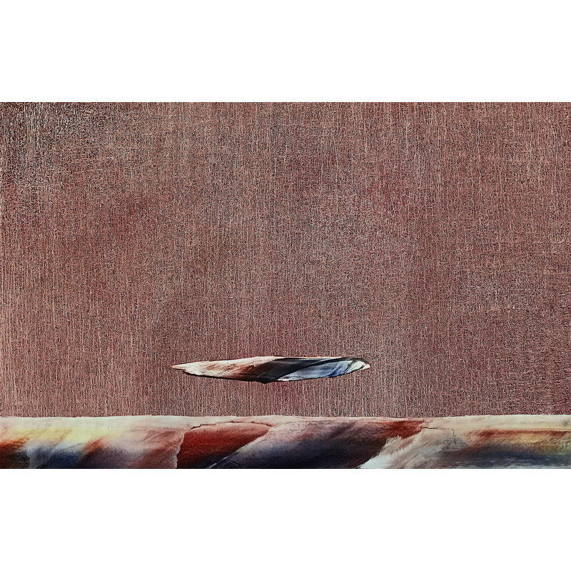 # 83 par Hratch Isirelian - Peinture encadrée, H 25,25 po x l 31,25 po