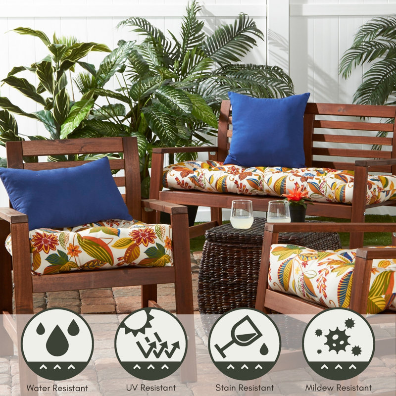 Outdoor Dining Chair Cushion, Esprit Multi