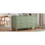 Commode double 6 tiroirs en vert sauge