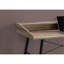 Bureau d'ordinateur pour bureau à domicile, 122 cm (48 po), stratifié brun et métal noir, design moderne avec rangement. Bureau de 122 cm (48 po) de longueur, stratifié.-1063858526