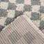 Tapis à poils longs sauge / crème à carreaux Walker-1390705205