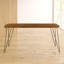 Leyva Solid Wood Top Metal Base Dining Table-19763858-19763862