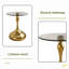 Petite table d'appoint ronde pour les petits espaces, table basse