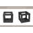 Decorative Textured Open Square Sculpture for Living Room Decor - Pottery Cement Object Accent for Tabletop Display or Home Decoration-415329208-415329215