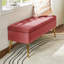 Banc de rangement rembourré en velours Kajana-1744313860