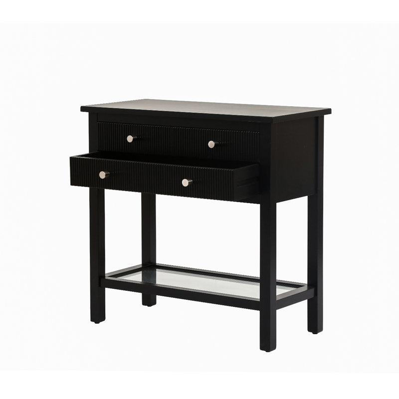Conforti 60cm W Bedside Table, Black