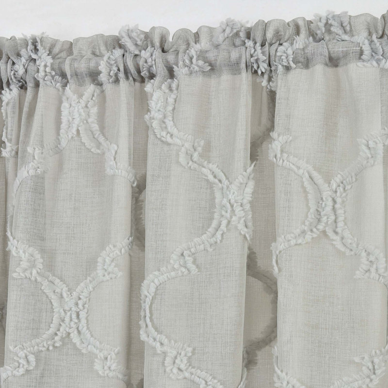 Brookhaven Curtain Single Panel, 150cm Width x 183cm Drop, Grey