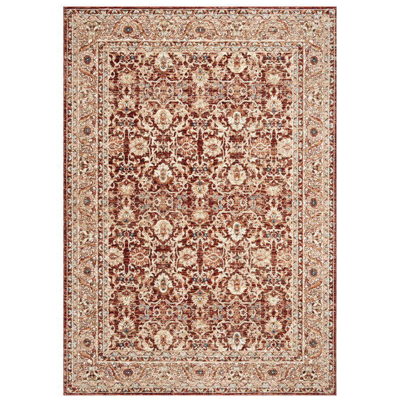 Tapis tissé à la machine en polyester Ralph Lauren, Rectangle 2 pi 6 po x 4 pi