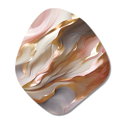 Velda - Abstract Shapes Nebula Shape Asymmetric Metal Wall Art