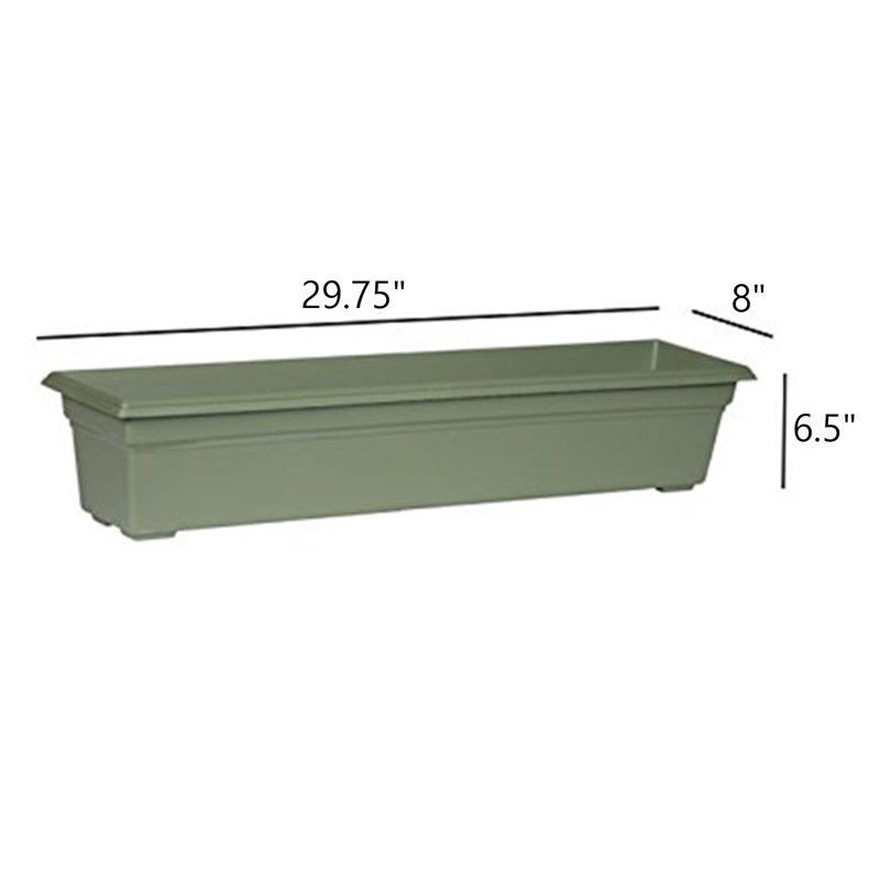 Countryside Planter Accessories, 6.5”H x 29.75”W x 8”D, Sage
