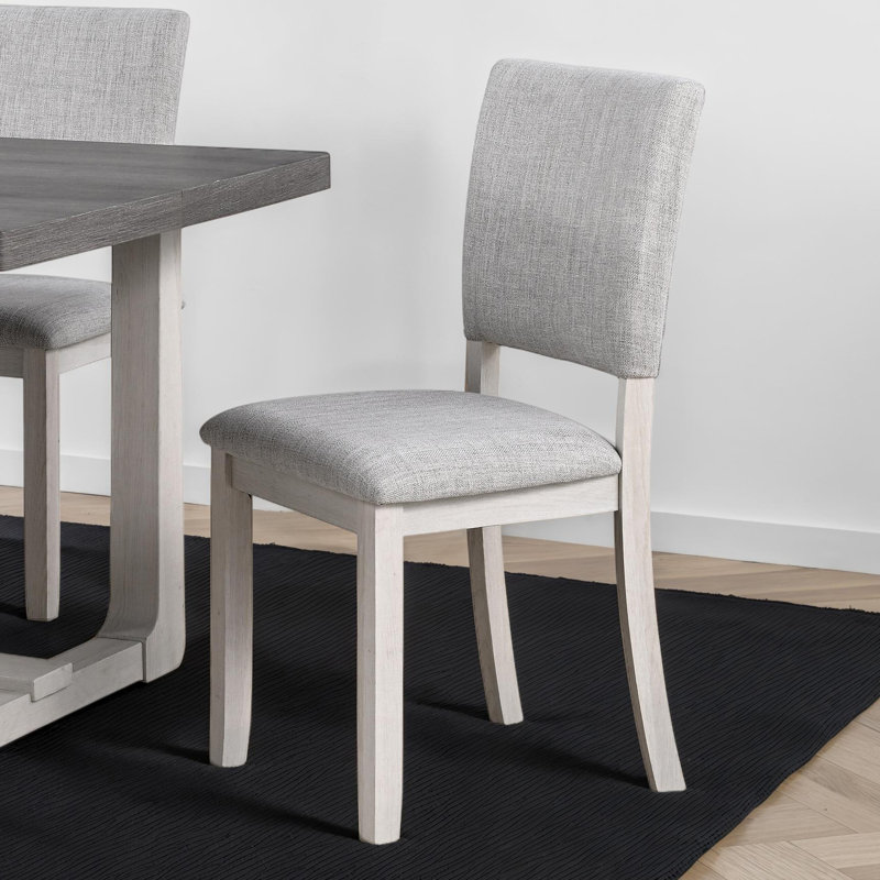 Chaise d'appoint rembourrée Dremon, Gris
