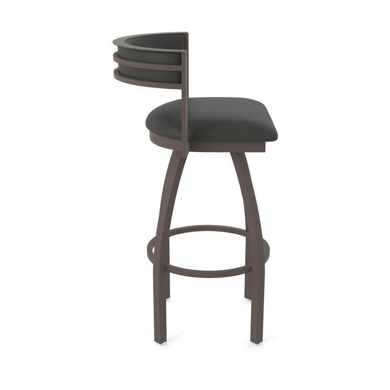 Tabouret Artémis, Bronze, Tabouret de bar (siège d'une hauteur de 36 po), Vinyle - fer Canter