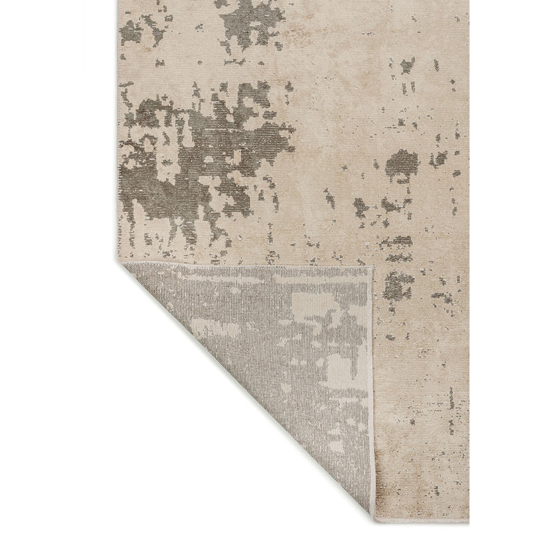 Ameliana Rectangle Abstract Cotton and Viscose Indoor / Outdoor Area Rug, Rectangle 7'10" x 9'10"