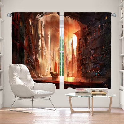 Fejzi Room Darkening Curtain Pair