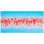 « flamant rose troupeau », impression sur verre