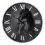 Portrait d'un cheval andalou noir - Horloge murale traditionnelle-1168770175