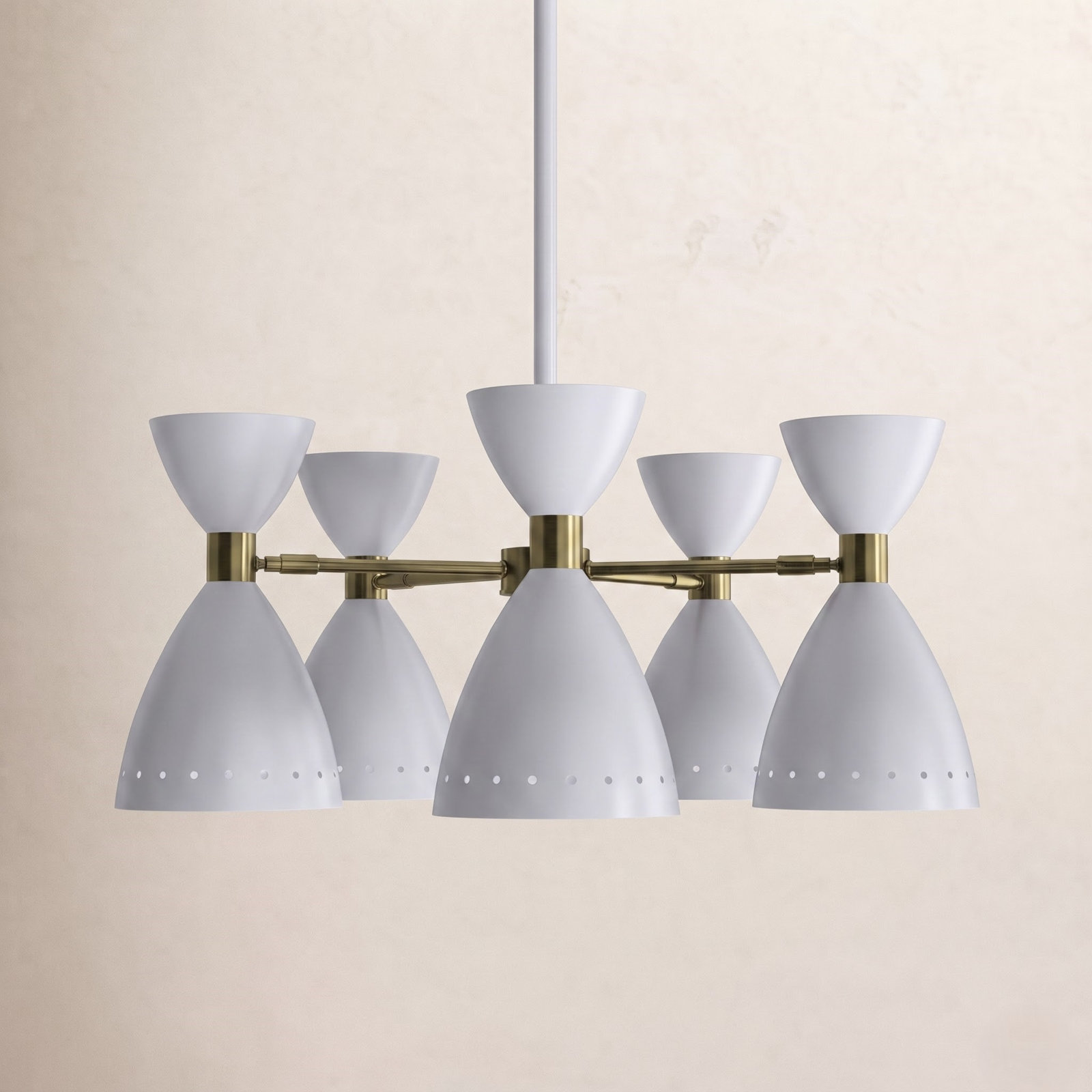 Bimini Iron 5-Light Chandelier, White