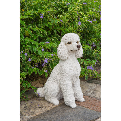 Poodle Sitting Statue