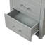 Armoire de rangement multifonctionnelle pour salle de bain en MDF gris avec tablettes et tiroirs réglables