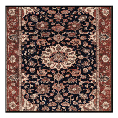 Tapis brun lavable à la machine