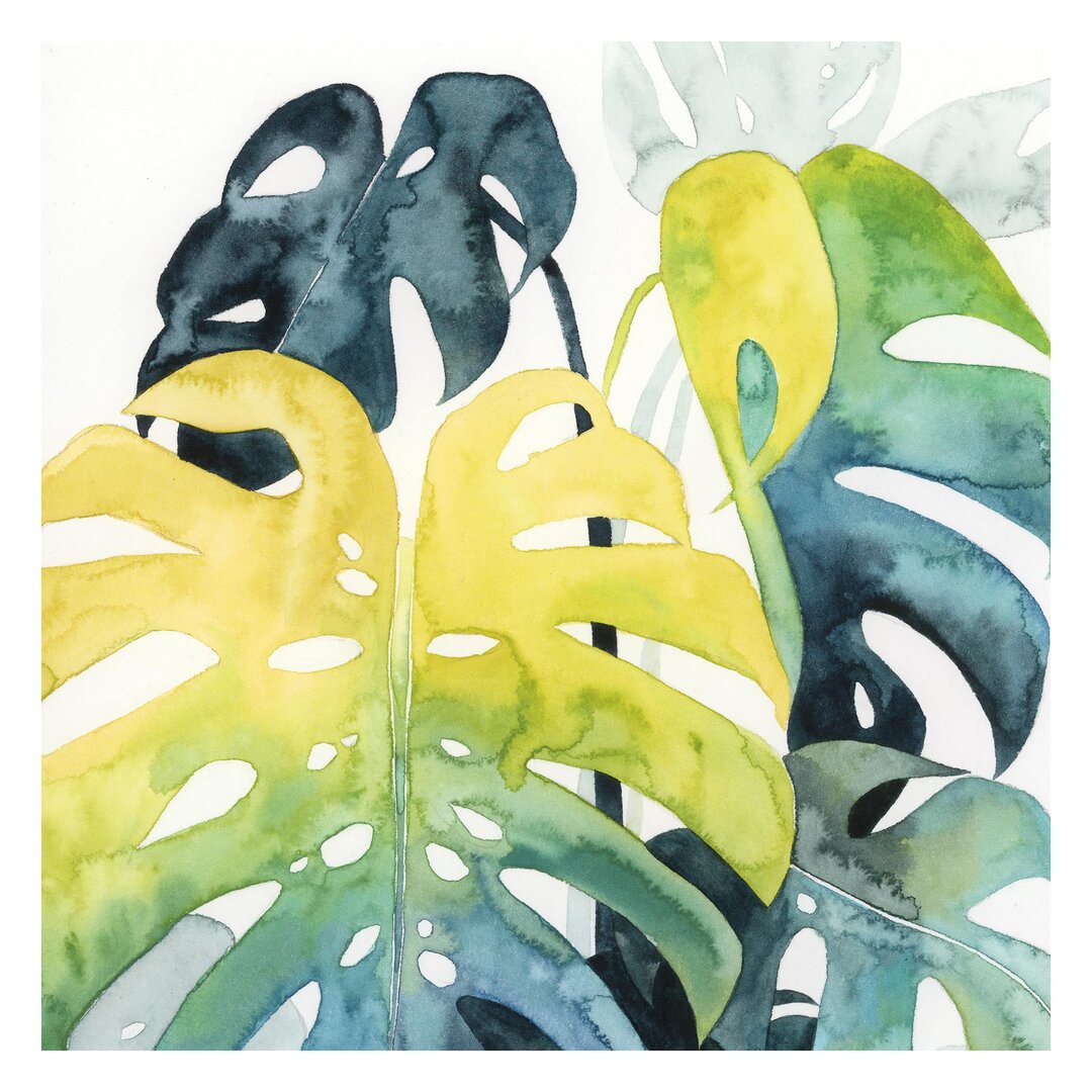 Matt Fototapete Tropisches Blattwerk - Monstera 3,36 m x 336 cm