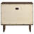 2-drawer Nightstand Bedside Table Warm Brown