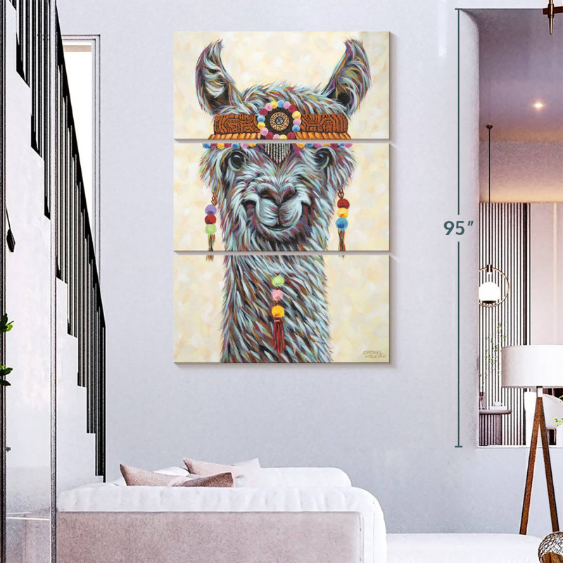 Lama hippie Brampt I, H 32 po x l 20 po