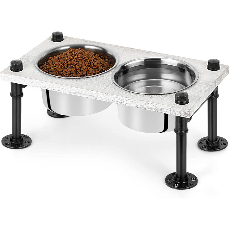Anti-Skid Elevated Feeder, Large (7.87"), White