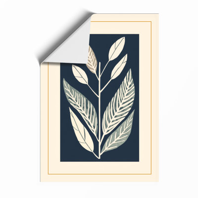 Symmetry in Stem Botanical - Framed Print