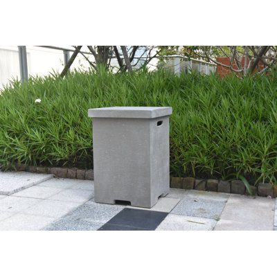Light Grey Square Propane Tank Cover