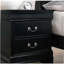 1pc Table de chevet noire Louis Philippe-1231551428
