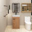 Ensemble de meuble-lavabo simple 18 po avec plateau en céramique Djuana