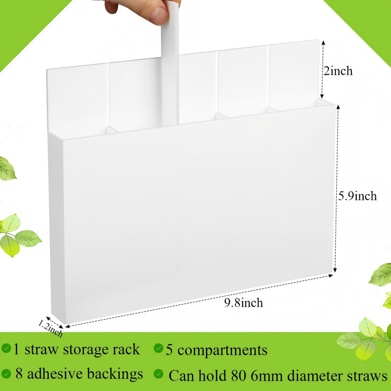 Range-couverts, porte-paille (blanc), Blanc