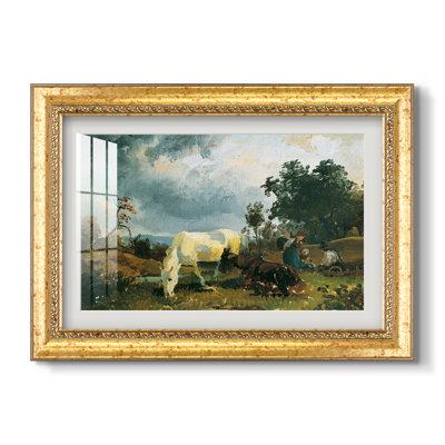 Moisissure sur la lande, vers 1830 - Friedrich Gauermann - Estampe encadrée sur mesure
