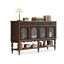 Buffet noir en bois manufacturé