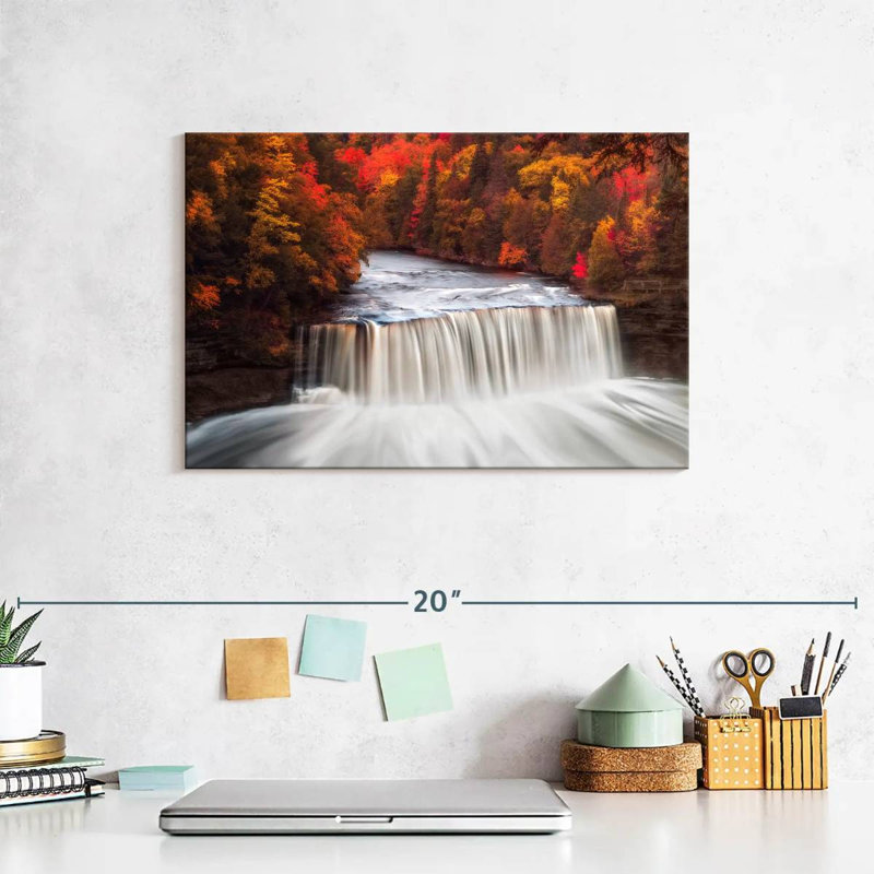 Alvord Tahquamenon Falls en automne, H 8 po x l 12 po