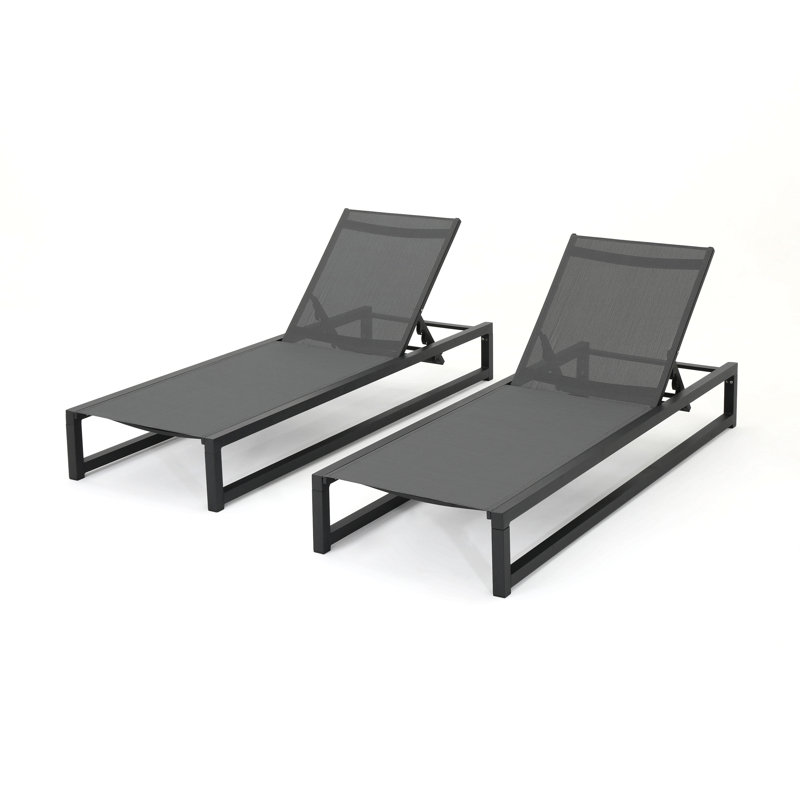 Chaise longue d'extérieur VENISE CHAISE, Gris