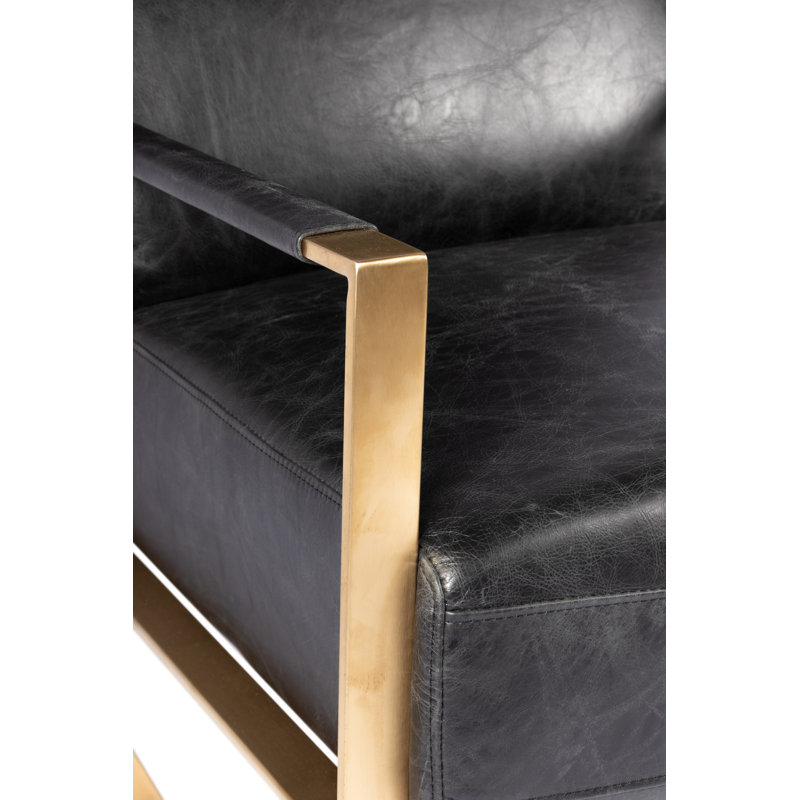 Paradiso 24.5" Wide Genuine Leather Armchair