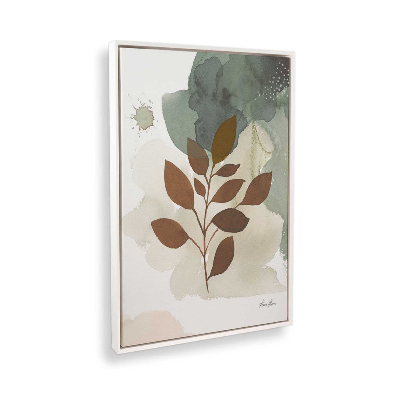 Harmonic Leaves I, reproduction sur toile dans un cadre, H 12,75 po x l 8,75 po, Blanc opaque