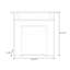 Foyer autoportant en bois manufacturé beige-95659481