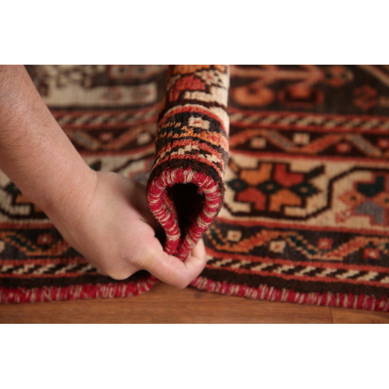 Tapis traditionnel rétro en laine 6 x 9