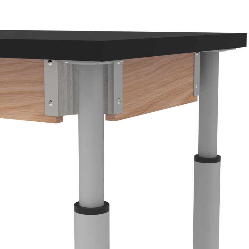 Ensemble de table rectangulaire et de chaises Uplift, Stratifié haute pression noir / chêne, H 42 po x L 54 po x l 24 po