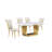Kernisha Marble Top Pedestal Dining Set-622673379-622791115-622791126