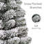 Arbre de Noël épinette en pot floqué